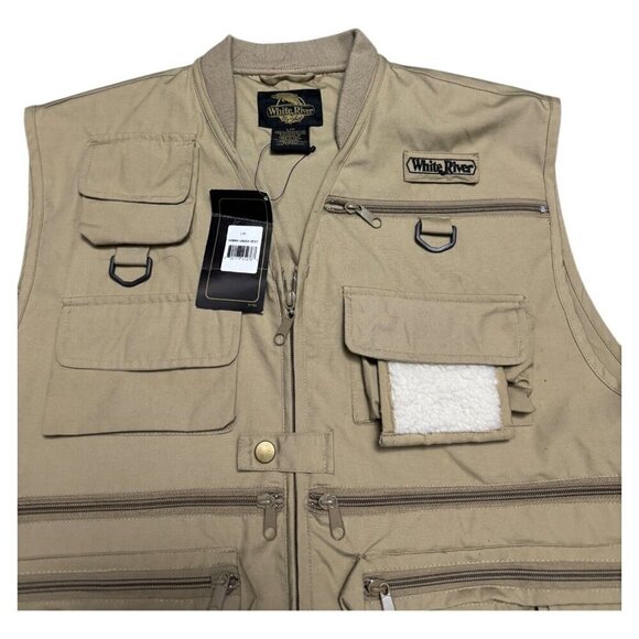 NWT WHITE RIVER FIshing Hunting Outdoor Retro Pocket Vest Mens Large - Picture 4 of 5